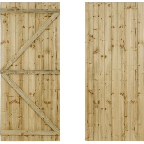 Featheredge wooden garden and side gates (v1) (H-1500, W-875, natural (light green) finish)