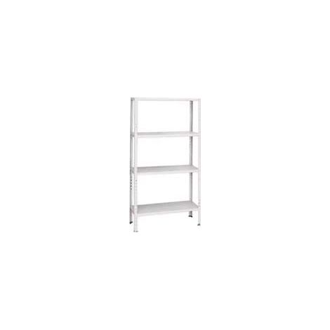 SCAFFALE IN KIT 4 RIPIANI BIANCO  4 ripiani cm.80x30x151h.    PROMETAL
