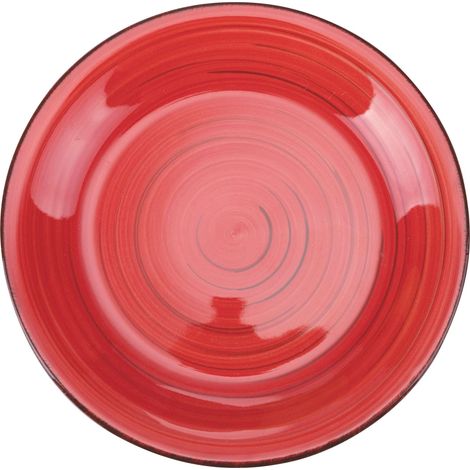 LIPARI PIATTO PIANO ROSSO D27CMXH3CM
