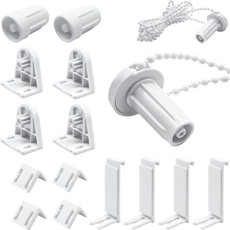 Sets 17 mm Rollo-Reparatur-Set aus Kunststoff, kein Bohr-Set erforderlich, weiß