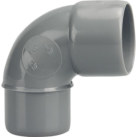 Coude PVC Mâle Femelle 87°30 D40 - WAVIN - 3026039 (1/5)