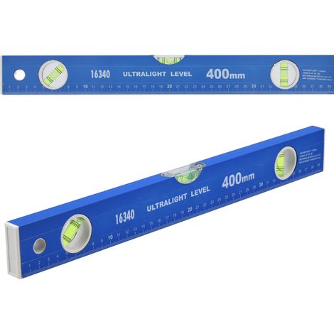 Wasserwaage 40cm, 3 Libellen, Aluminium