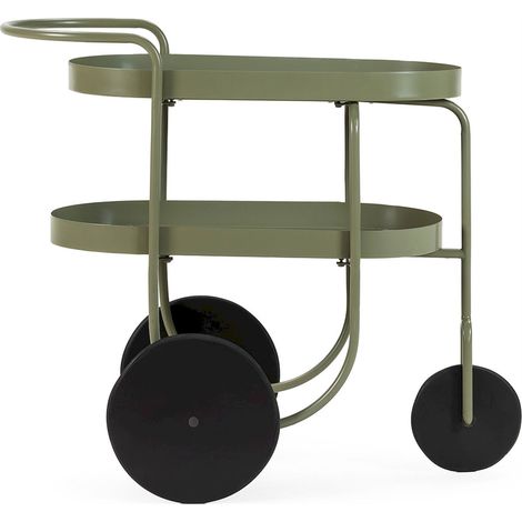 Desserte bar en métal vert et noir - Vert et noir (1/5)