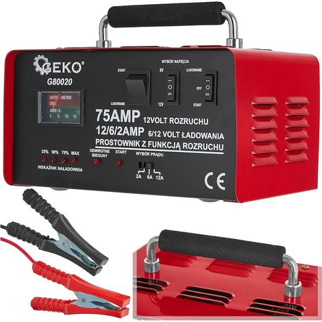 Cargador de arranque 75A para baterías 6V/12V (1/5)