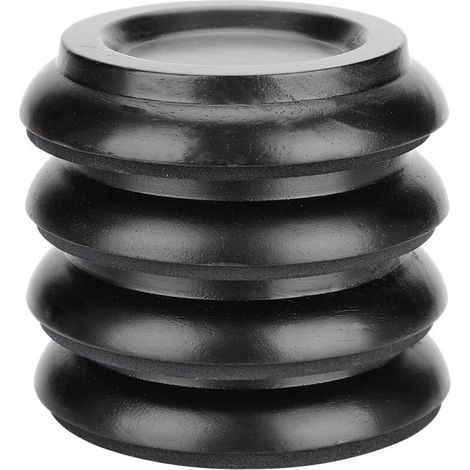4-Piece Piano Floor Protector Caster Cups Piano Foot Pads,Round Beech Wood Piano Caster Cup Foot Pad Set Standing Piano Caster Cups Accessories,Black