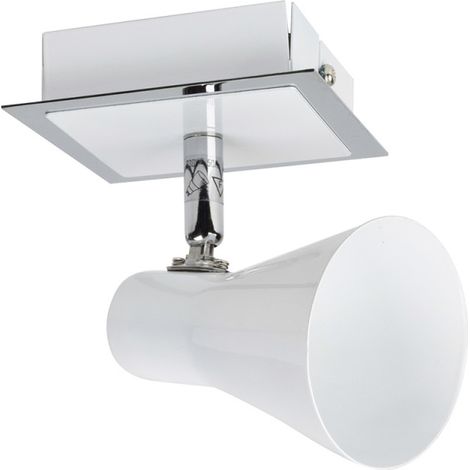 Plafonnier patère orientable GU10 max 1x11W blanc (1/3)
