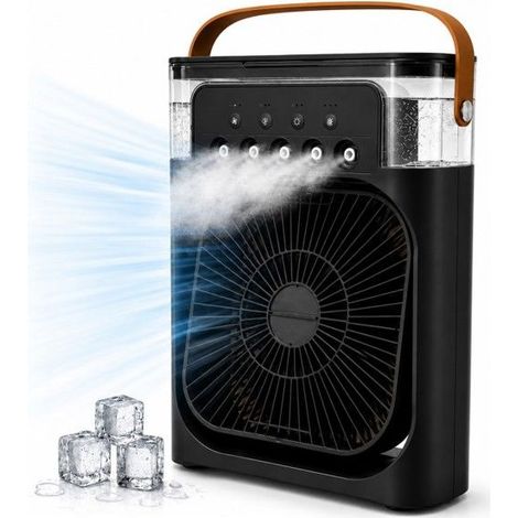 Ventilateur Brumisateur de Table - SANS MARQUE - Mini - USB-C - 3 vitesses - LED multicolore (1/5)