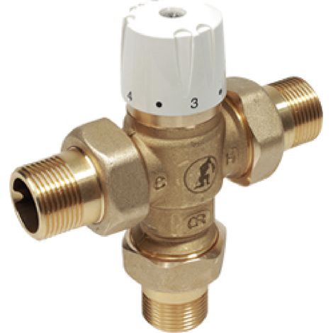 Miscelatore termostatico con funzione di chiusura termica Giacomini R156-2 1 1/2" (1/2)