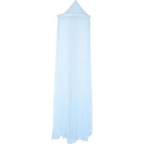 Moustiquaire ronde pour lit bébé fille avec ciel de lit, rideau (1/5)
