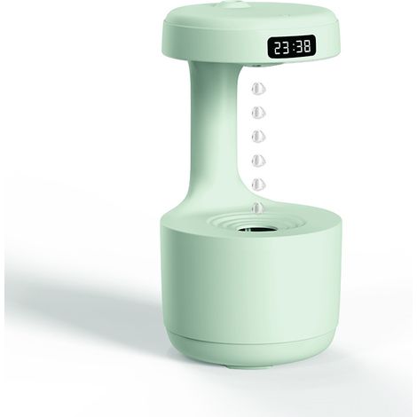 Humidificateur à reflux en forme de goutte d'eau - Alimentation USB - Décoration de bureau et de maison - Humidificateur créatif - Affichage LED - Protection contre la coupure de courant (1/5)