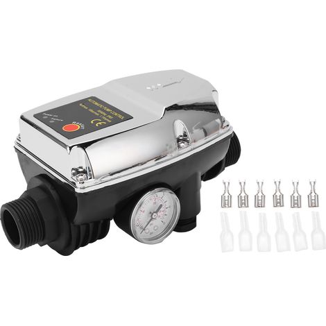 Water Pump Controller Silver Waterproof ABS Housing Intelligent Automatic 10A Pressure Switch Controller