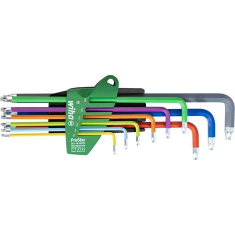 Wiha Stiftschlüssel Set im ProStar Halter TORX® 9-tlg. farbig leuchtend (46556) (1/2)