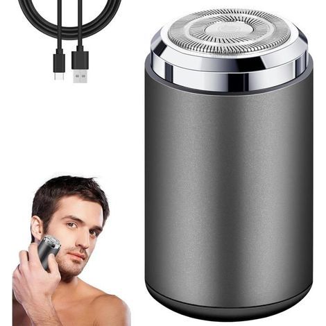 (B)TRAHOO-Mini Rasoir Electriques Hommes, IPX7 Easy Trim Rasoir, Rasoir Intime Homme, Portable Tondeuse a Barbe, USB Rechargeabl[J12] (1/4)
