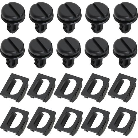 10pcs Trunk Lid Screw Clips with Brackets replaces OEM 51471945266 51711916199 Compatible with BMW (1/5)