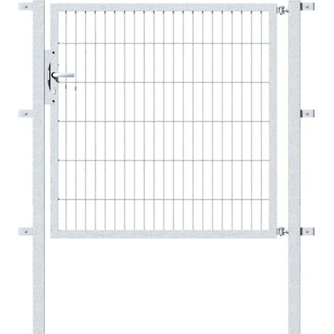 ALBERTS Einzeltor Flexo, feuerverzinkt, lichte BxH1250x1200, PF60x60/1700mm (1/2)