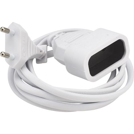 MultIPrise Elettrico - Presa MultIPle - Blocco MultIPrise - Prolunga Elettrico - Prolunga - 2 metri 2 x 0,75 (Tipo HO3-H2-F) - Bianco