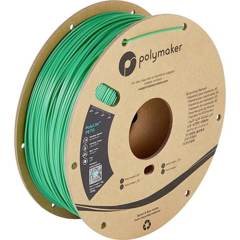 Polymaker PB01005 PolyLite Filamento per stampante 3D PETG resistente al calore, Elevata resistenza alla trazione 1.75 (1/5)