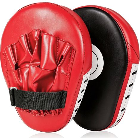 1 Paire Pattes d'ours Boxe, Pao Boxe, Mitaines de Punch en Cuir Incurvé pour Entraînement Muay Thai, Kickboxing, Karaté, Taekwondo, Arts Martiaux et Sports de Combat (1/5)