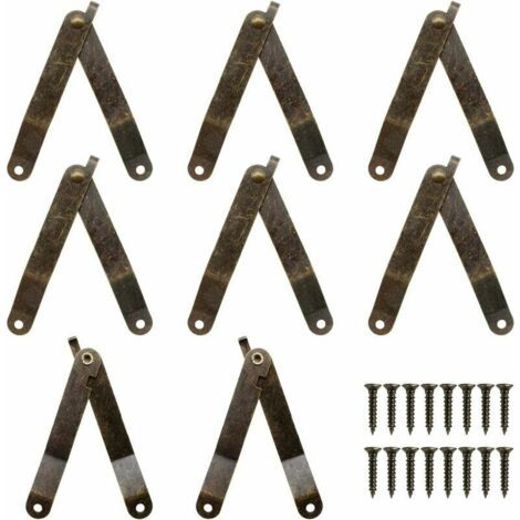 8 Pièces Charnière de Support Antique, Charnières de Soutien flexibles, Support Tampon Charnière Principalement Utilisé pour les Portes D'armoires et Les Armoires de Cuisine,Seuçais (1/5)