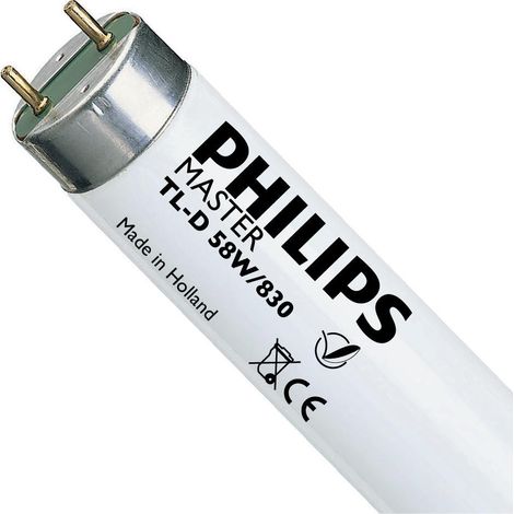 Philips lampadina tubo neon t8 58w 150cm luce calda 5883ng