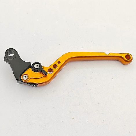 Poignée d'embrayage modifiée MSX125 CB400 CB190R CBR600 Poignée gauche Klaxon d'embrayage Accessoires de biellette de direction (Orange 2) (1/5)