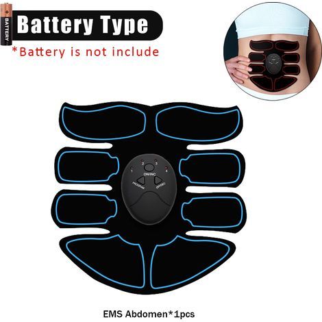 Appareil d'électrostimulation musculaire abdominale (EMS) pour renforcer les muscles, masseur abdominal et des hanches, salle de sport à domicile, amincissement et perte de poids 02185-AquaForge