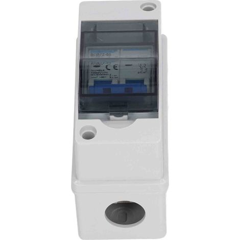 Interrupteur sectionneur CC avec protection contre la foudre, disjoncteur miniature 25 A et boîtier de distribution étanche IP65, 1000 V (1/5)