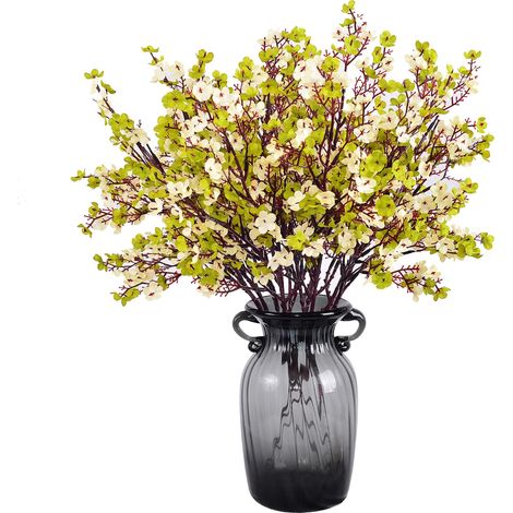 Lot de 6 bouquets de fleurs artificielles Gypsophila, en vrac, fausse soie de printemps, petites fleurs, décoration florale artificielle pour la maison, la chambre, la cuisine, le jardin (1/5)