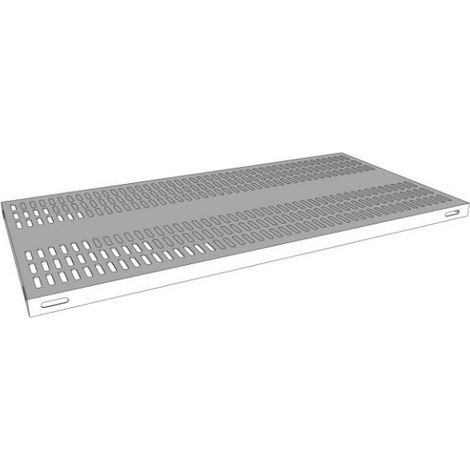 Ripiano forato 60x50 cm Pianetto Acciaio Inox AISI 304 per Scaffale