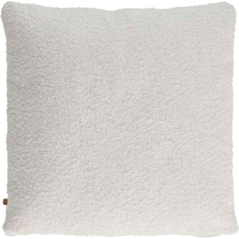 Coussin Déco "Bouclée" 40x40cm Crème (1/4)