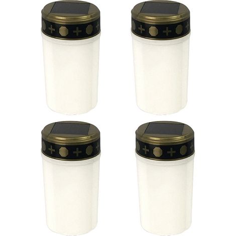 Lot de 4 lampes LED pour tombes, durée de vie de 1 200 heures (1/5)