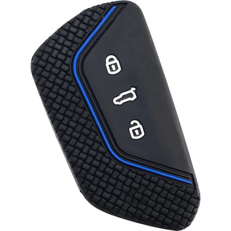 Funda de silicona para llave de coche, protección duradera, fácil instalación, Blue Line (1/2)