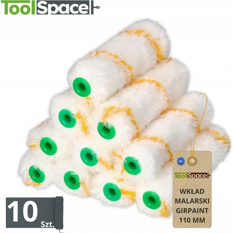 Rodillo de pintura GIRPAINT con hilo dorado de 11 cm, recambio para emulsi贸n acr铆lica, 10 unidades. (1/5)