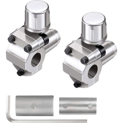 BelleRise - 2 Pièces BPV31 Kits de Valve de Robinet Perçant Climatisation Pièces de Réfrigérateur pour Tubes de 1/4, 5/16, 3/8 Pouces (1/5)
