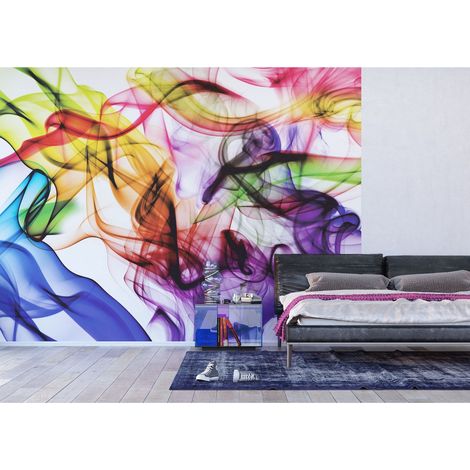 Poster Thème fumée colorée - 360 x 270 cm (1/3)