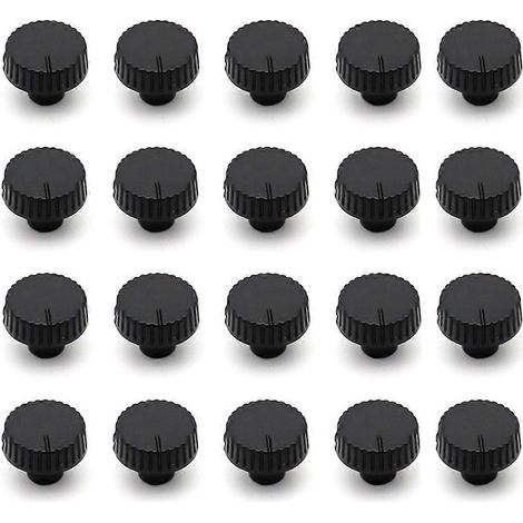 Lot de 20 capuchons fins pour potentiomètres 14x6mm, réglage du volume et de la puissance des amplificateurs (1/5)
