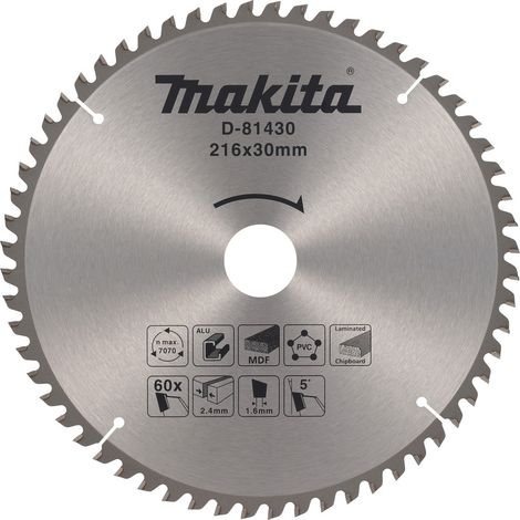 LAME TCT 216/30/60 MULTI APP MAKITA D-81430