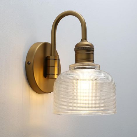 Vintage Swan Neck Industrial Wall Light E27 Light Fixtures Interior Glass Lampshade Bowl Wall Lamp for Dining Room Kitchen Vanity Mirror Farhouse Office Home Bar (1/5)