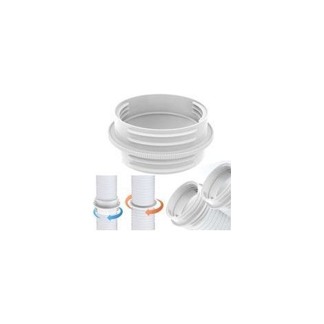 Adaptateur Tuyau Climatiseur Mobile Blanc, FORMVERSITY Raccord Tuyau Climatiseur Mobile 130-150mm, Kit Evacuation Climatiseur pour d'Évacuation Ca (1/4)