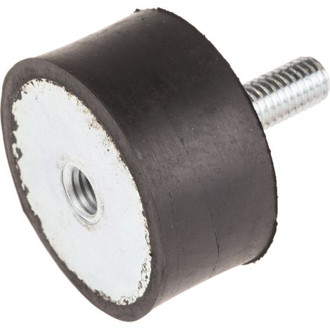 Bobine mâle à femelle RS PRO M8 Ø 40mm en Caoutchouc naturel ( Prix pour Sachet de 4 ) (1/2)