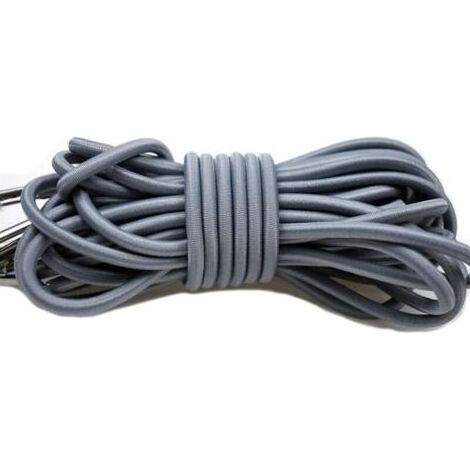 Élastiques de Remplacement pour Transat Jardin - Lot de 4 (2 Longs, 2 Courts) Corde de Rechange en Nylon Durable - Parfait pour Chaises Transat Lafu ma - Gris (1/5)