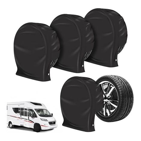 4 Pcs Wheel Protectors Covers 27"-29" Tire Covers for Truck, SUV, Travel Trailer, Camper (1/5)