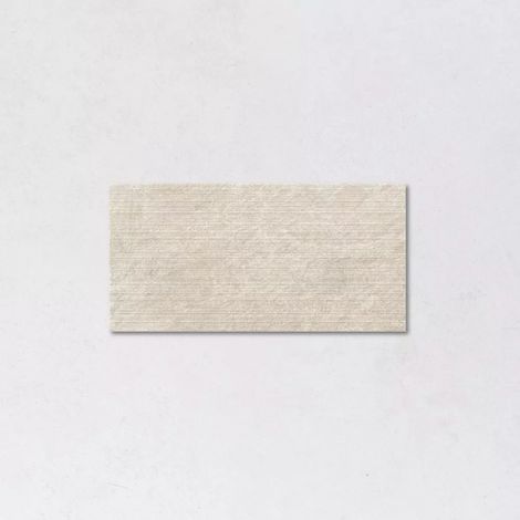 Carrelage Intérieur Effet Pierre DOLOMIA 60x120 cm Groove Ivory Dolomia (1/2)