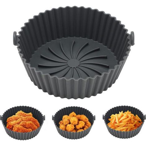 Doublure Pour Friteuse À Air - Silicone - 22,1 Cm - Compatible Avec La Plupart Des Modèles - 1 Pièce (1/5)