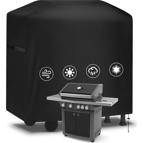 Grillabdeckung, wasserdichte Outdoor-Grillabdeckung, große, robuste Abdeckung, winddicht, staubdicht und UV-beständig, Gasgrillabdeckung, 420D Oxford-Gewebe, staubdichte Abdeckung für Grills (1006680c