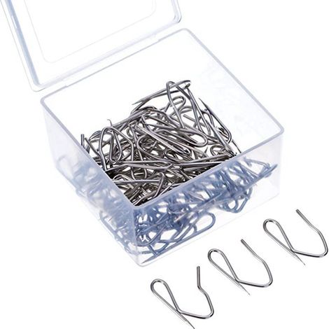 Zubehör für den Einzelhandel: 33-mm-Metallgardinenhaken, Stoffgardinenhaken, Gardinenrollenhaken (20 Stück) (1/5)
