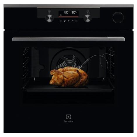 Electrolux KOCDP67H Forno A vapore SenseCook con SteamCrisp Serie 600 con pulizia pirolitica. Dimensione del forno: Media, Tipo di forno: Forno elettrico, Capacità interna forno totale: 72 L. Posiz...