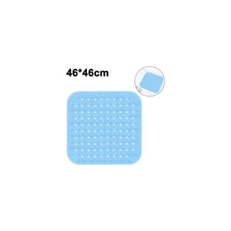 Duschmatte, 46x46cm antidérapant Duscheinlage antibactérien tapis de bain, douche, Douche et tapis antidérapant avec Ventouse, lavable en machine Badewannenmatte (1/5)