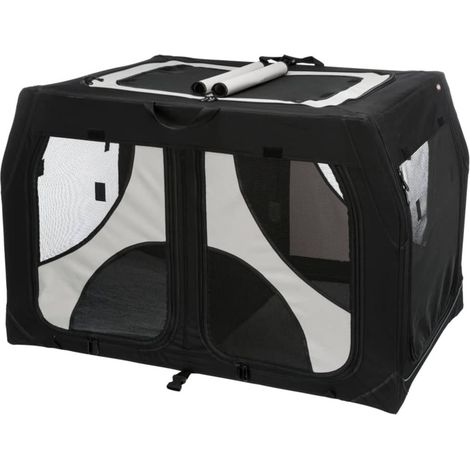 Casetta mobile vario doppia 91×60×61/57cm nero/grigio (1/5)