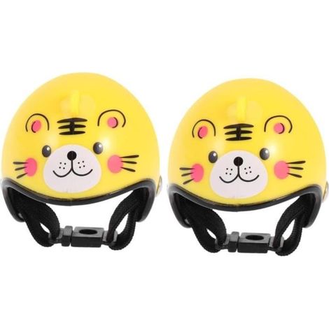 2 Pièces Casques De Moterbike Accessoires De Cyclisme Jouets pour Animaux De Compagnie Casque De pour Chien Chapeau D'Oiseau Casque (1/4)